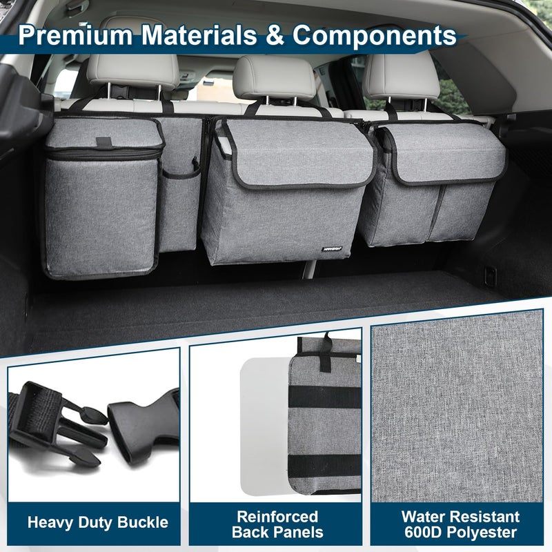 MARKSIGN Deluxe Trunk and Backseat Organizer for Medium or large size SUVs & RVs, Detachable Storage Modules with Built-in Cooler, Patent Pending - Image 3